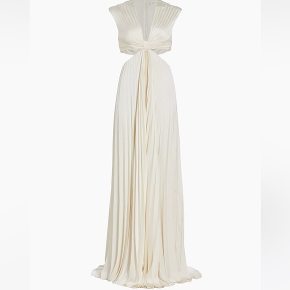 A.L.C. Alejandra Pleated Cut-Out Gown Size 6 NWT - Picture 3 of 7